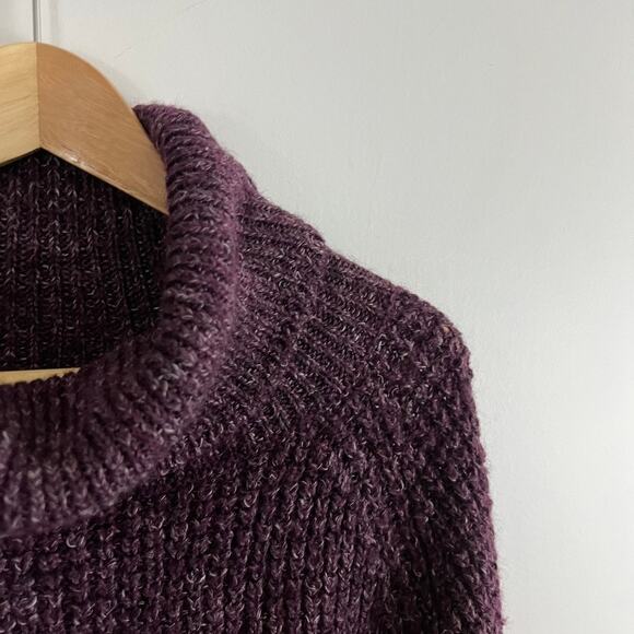 Free People Tweedy Turtleneck Sweater Women Size Small Oversized - Picture 6 of 10